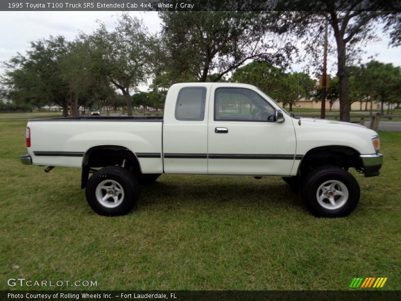 White / Gray 1995 Toyota T100 Truck SR5 Extended Cab 4x4