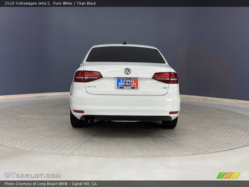 Pure White / Titan Black 2016 Volkswagen Jetta S