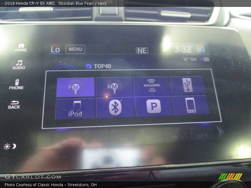 Obsidian Blue Pearl / Ivory 2019 Honda CR-V EX AWD