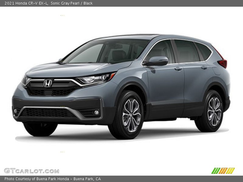 Sonic Gray Pearl / Black 2021 Honda CR-V EX-L