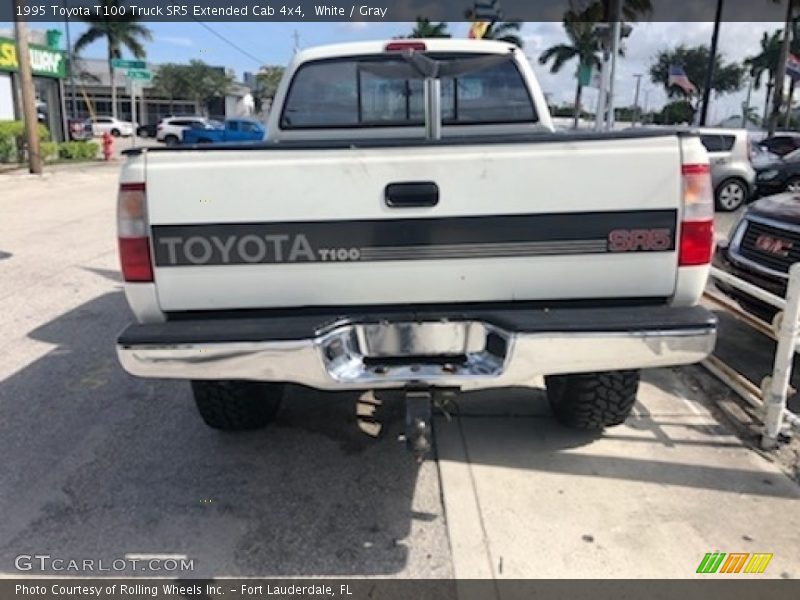 White / Gray 1995 Toyota T100 Truck SR5 Extended Cab 4x4