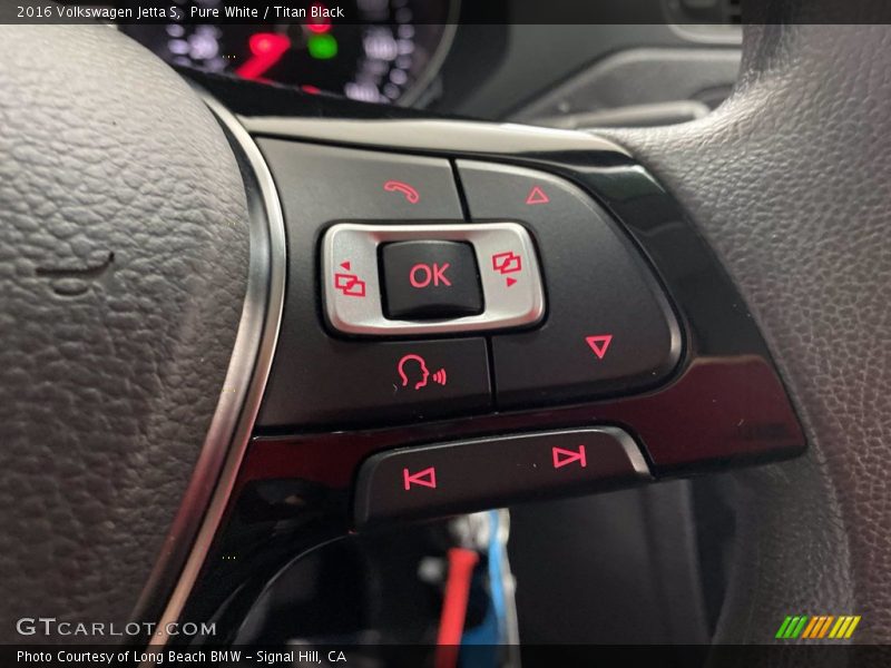 Pure White / Titan Black 2016 Volkswagen Jetta S