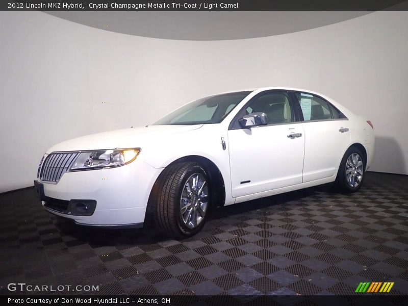 Crystal Champagne Metallic Tri-Coat / Light Camel 2012 Lincoln MKZ Hybrid