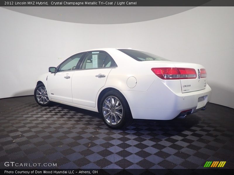 Crystal Champagne Metallic Tri-Coat / Light Camel 2012 Lincoln MKZ Hybrid