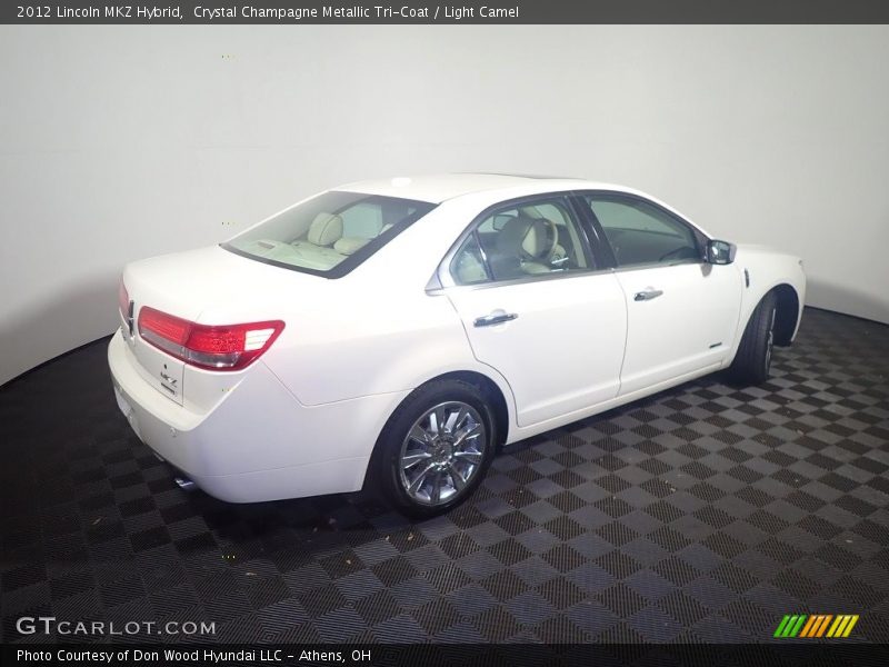 Crystal Champagne Metallic Tri-Coat / Light Camel 2012 Lincoln MKZ Hybrid