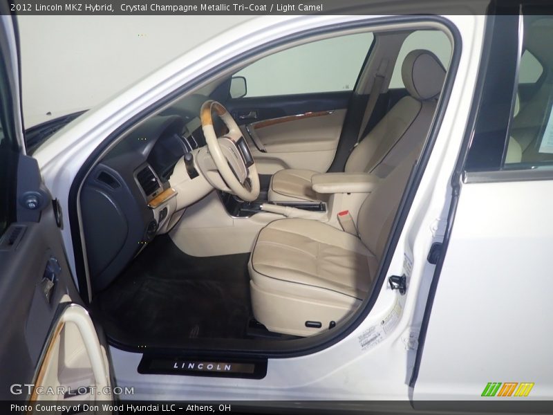 Crystal Champagne Metallic Tri-Coat / Light Camel 2012 Lincoln MKZ Hybrid