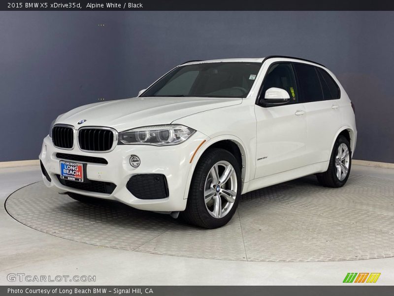 Alpine White / Black 2015 BMW X5 xDrive35d