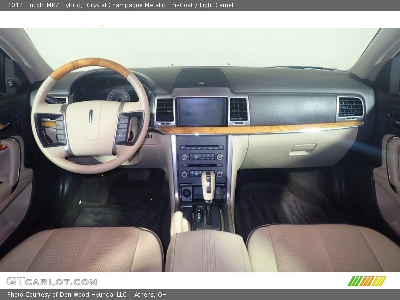 Crystal Champagne Metallic Tri-Coat / Light Camel 2012 Lincoln MKZ Hybrid