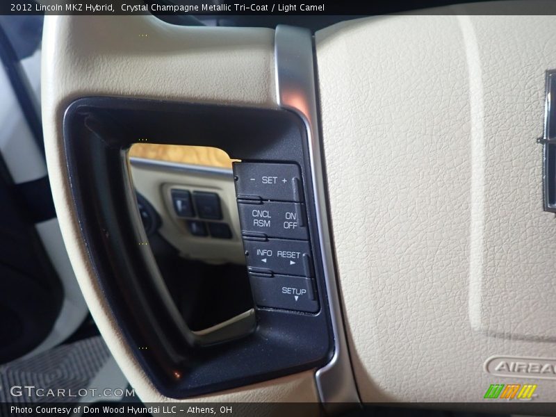 Crystal Champagne Metallic Tri-Coat / Light Camel 2012 Lincoln MKZ Hybrid
