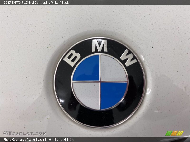 Alpine White / Black 2015 BMW X5 xDrive35d