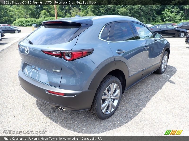 Polymetal Gray Metallic / Black 2021 Mazda CX-30 Premium AWD