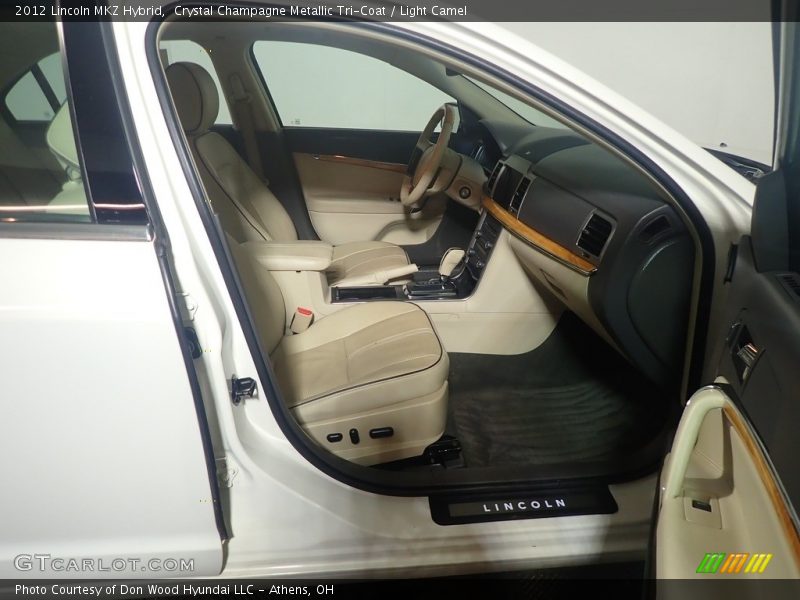 Crystal Champagne Metallic Tri-Coat / Light Camel 2012 Lincoln MKZ Hybrid
