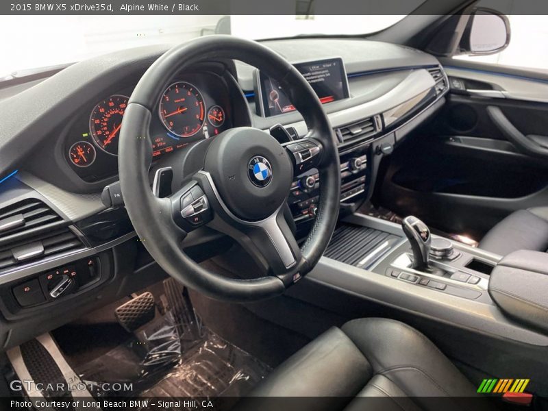 Alpine White / Black 2015 BMW X5 xDrive35d
