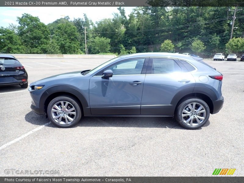 Polymetal Gray Metallic / Black 2021 Mazda CX-30 Premium AWD