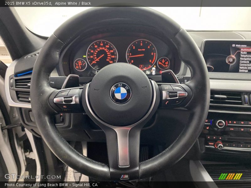 Alpine White / Black 2015 BMW X5 xDrive35d