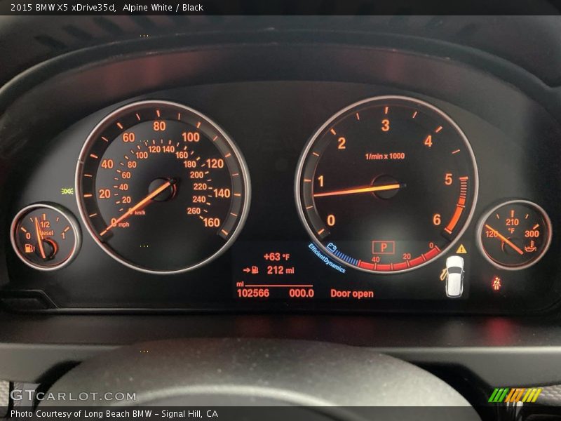 Alpine White / Black 2015 BMW X5 xDrive35d