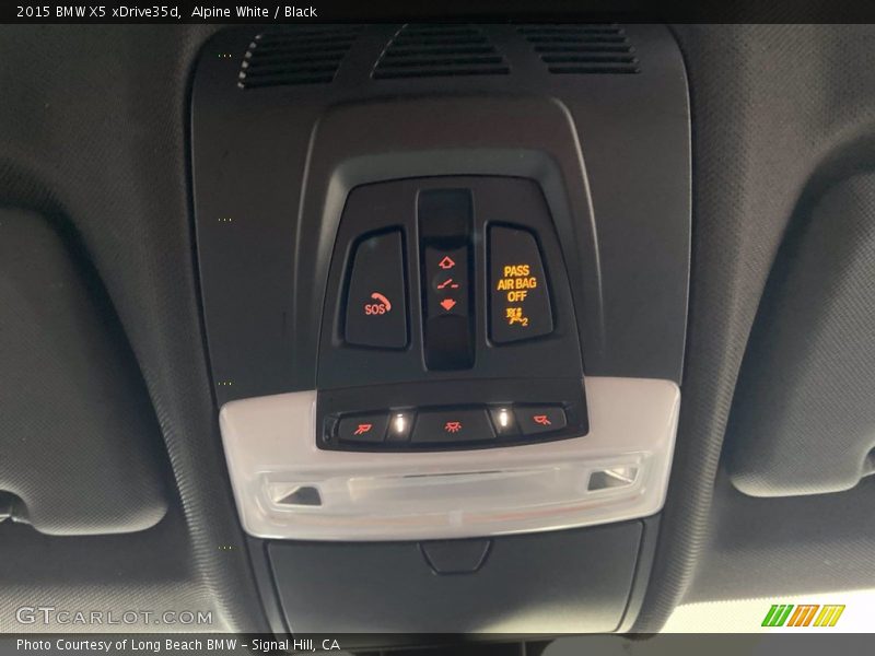 Alpine White / Black 2015 BMW X5 xDrive35d