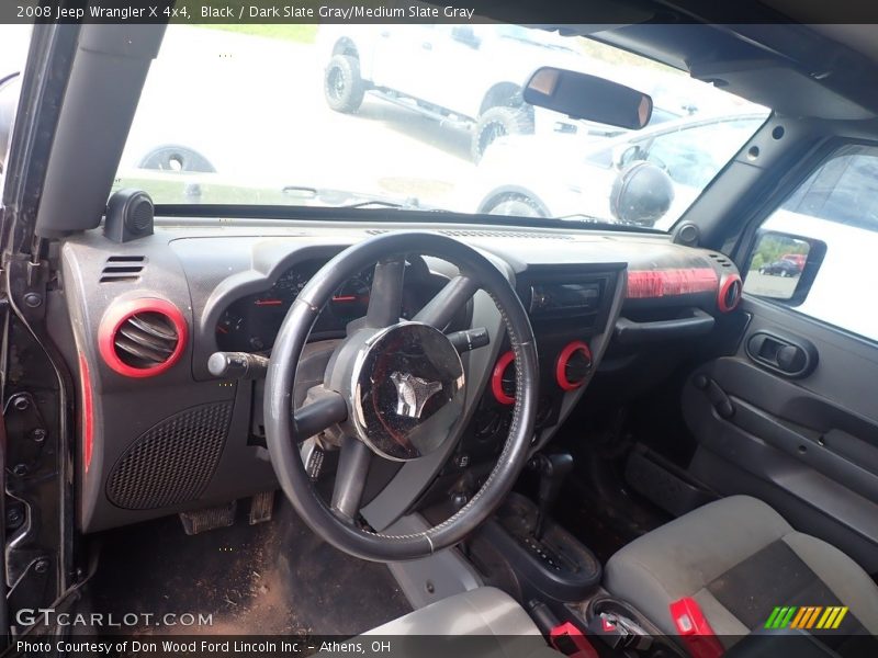 Black / Dark Slate Gray/Medium Slate Gray 2008 Jeep Wrangler X 4x4