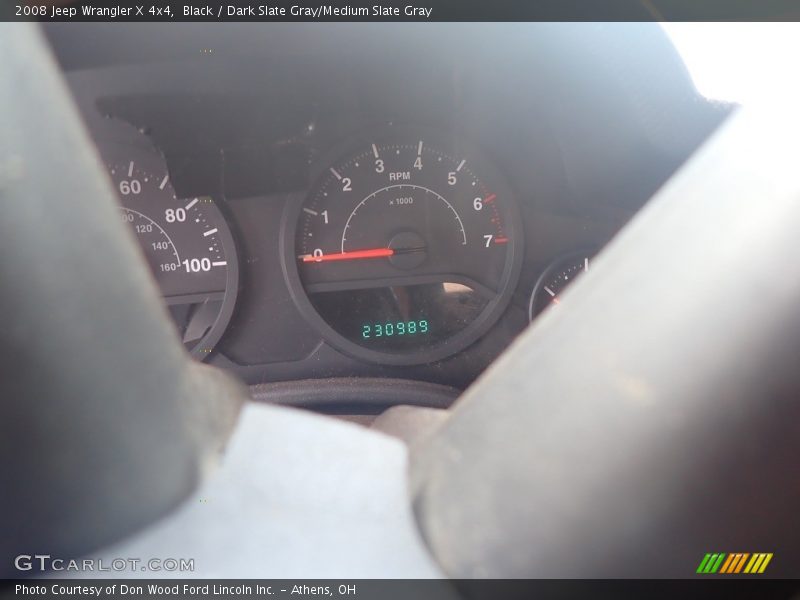 Black / Dark Slate Gray/Medium Slate Gray 2008 Jeep Wrangler X 4x4