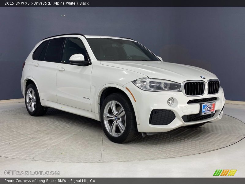 Alpine White / Black 2015 BMW X5 xDrive35d