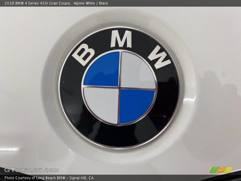 Alpine White / Black 2018 BMW 4 Series 430i Gran Coupe