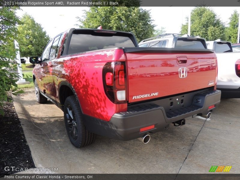 Radiant Red Metallic II / Black 2021 Honda Ridgeline Sport AWD