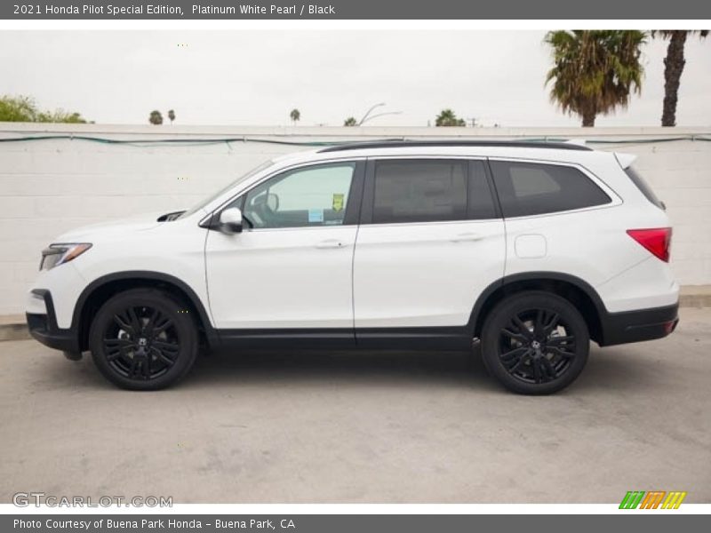 Platinum White Pearl / Black 2021 Honda Pilot Special Edition