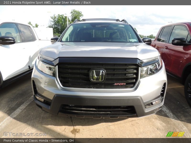 Lunar Silver Metallic / Black 2021 Honda Ridgeline Sport AWD