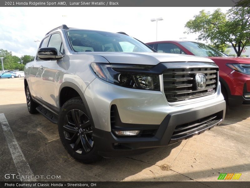 Lunar Silver Metallic / Black 2021 Honda Ridgeline Sport AWD