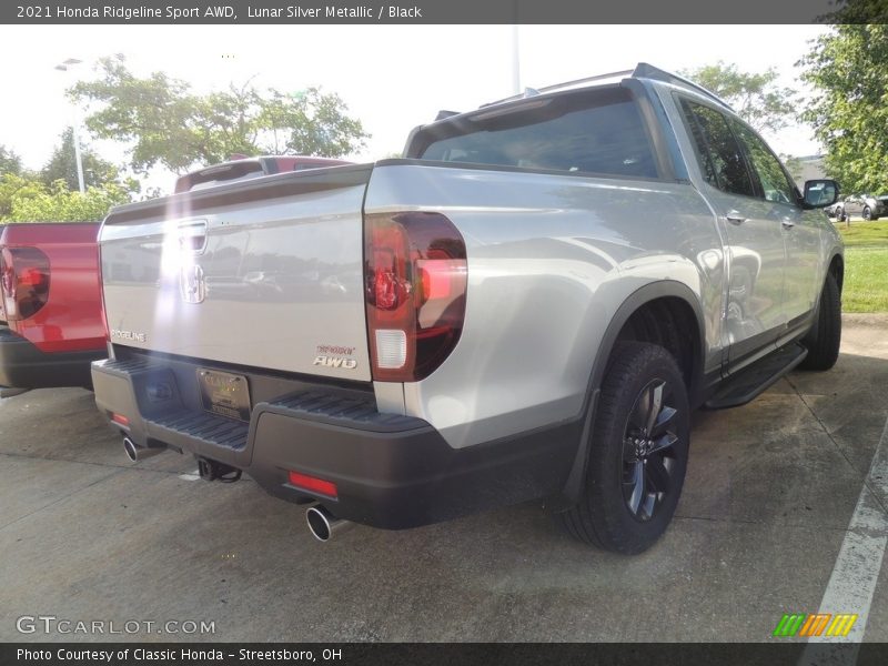 Lunar Silver Metallic / Black 2021 Honda Ridgeline Sport AWD