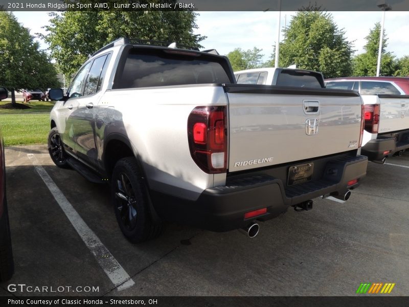 Lunar Silver Metallic / Black 2021 Honda Ridgeline Sport AWD