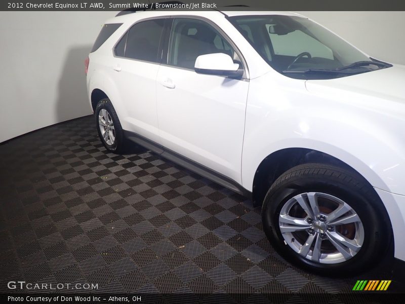 Summit White / Brownstone/Jet Black 2012 Chevrolet Equinox LT AWD