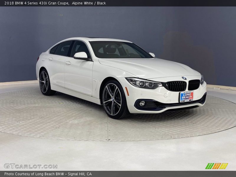 Alpine White / Black 2018 BMW 4 Series 430i Gran Coupe