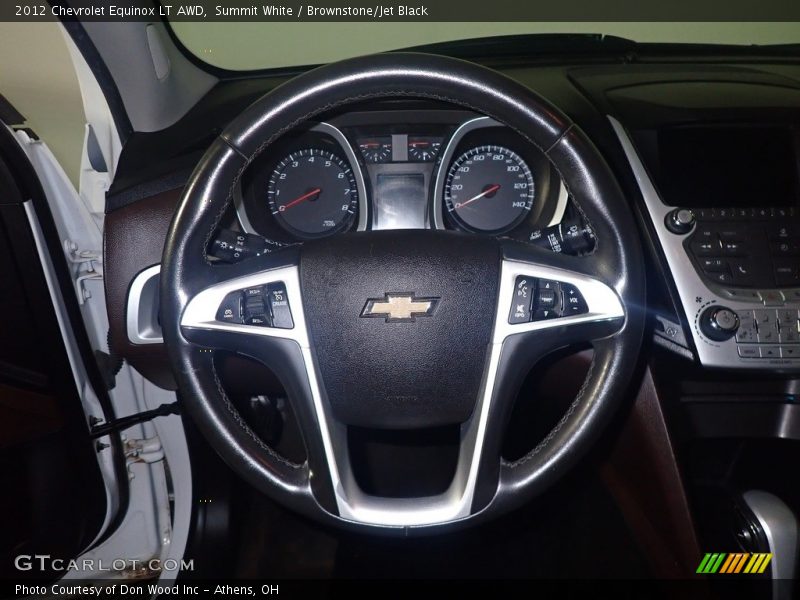 Summit White / Brownstone/Jet Black 2012 Chevrolet Equinox LT AWD