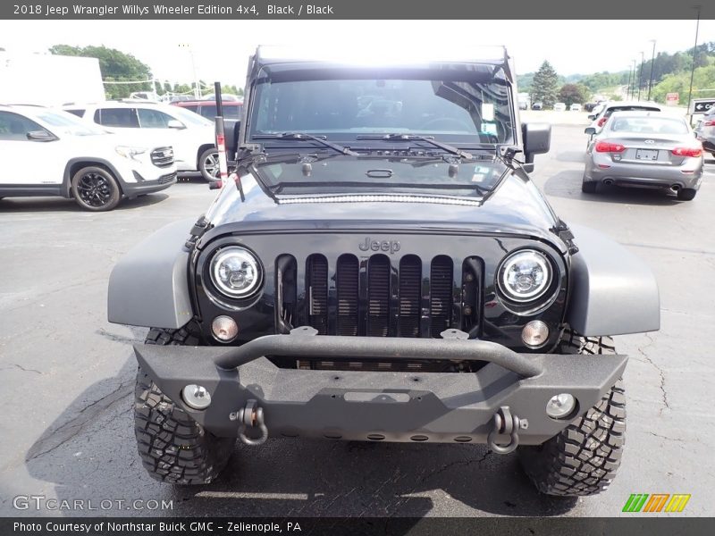 Black / Black 2018 Jeep Wrangler Willys Wheeler Edition 4x4