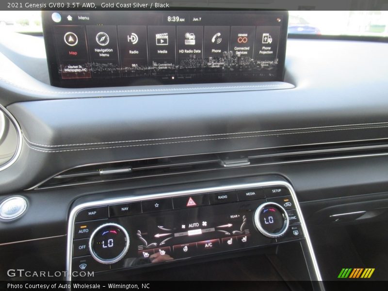 Gold Coast Silver / Black 2021 Genesis GV80 3.5T AWD