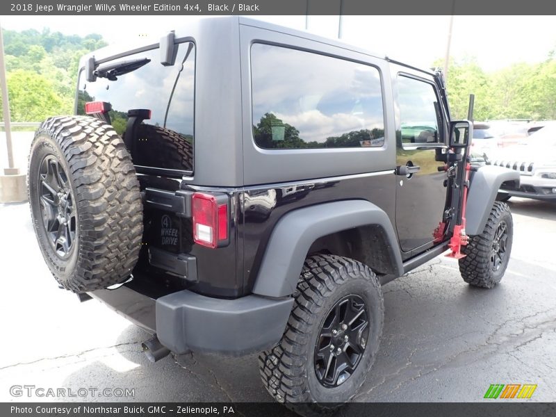 Black / Black 2018 Jeep Wrangler Willys Wheeler Edition 4x4