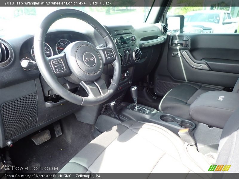 Black / Black 2018 Jeep Wrangler Willys Wheeler Edition 4x4