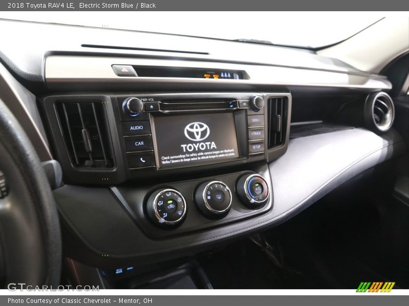 Electric Storm Blue / Black 2018 Toyota RAV4 LE