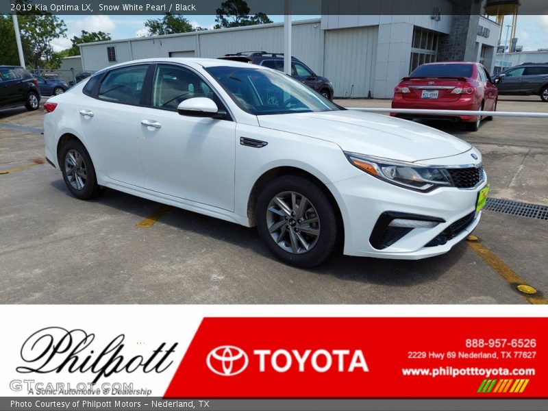 Snow White Pearl / Black 2019 Kia Optima LX