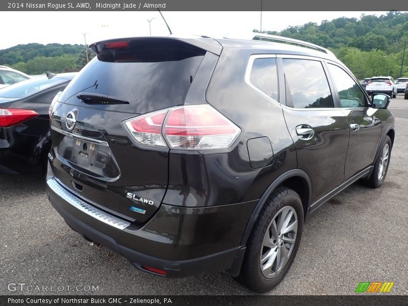 Midnight Jade / Almond 2014 Nissan Rogue SL AWD