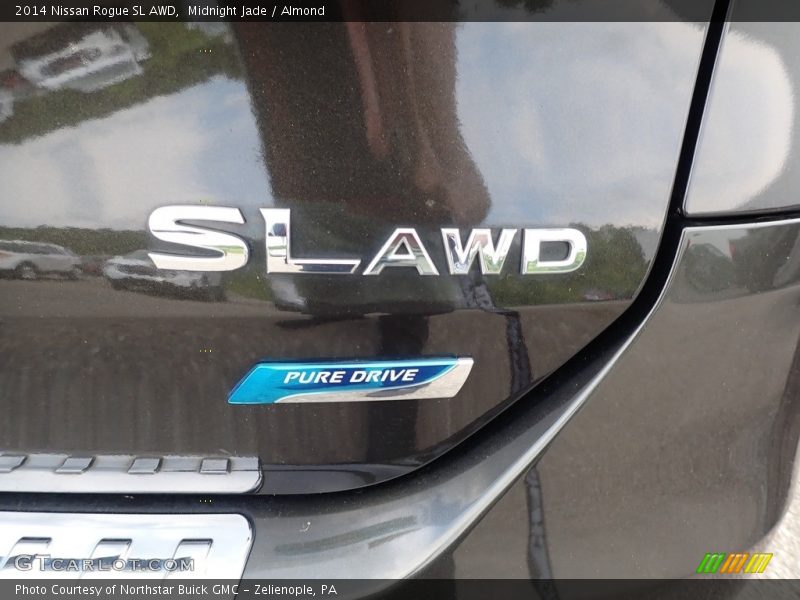Midnight Jade / Almond 2014 Nissan Rogue SL AWD