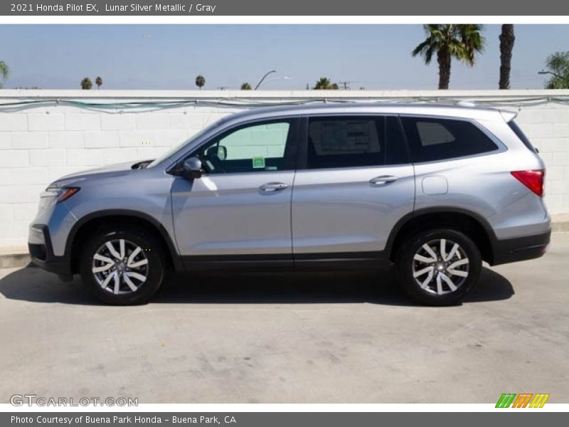 Lunar Silver Metallic / Gray 2021 Honda Pilot EX