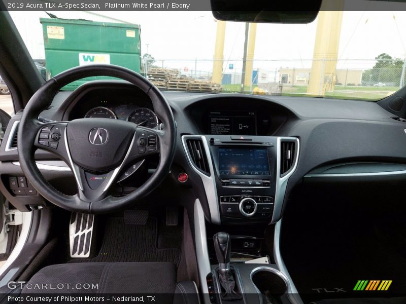 Platinum White Pearl / Ebony 2019 Acura TLX A-Spec Sedan