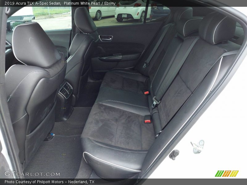 Platinum White Pearl / Ebony 2019 Acura TLX A-Spec Sedan