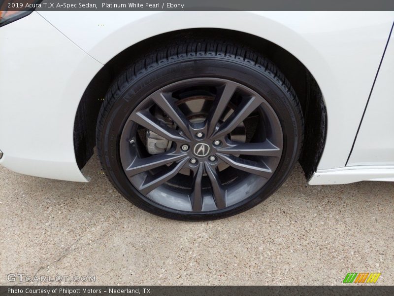 Platinum White Pearl / Ebony 2019 Acura TLX A-Spec Sedan