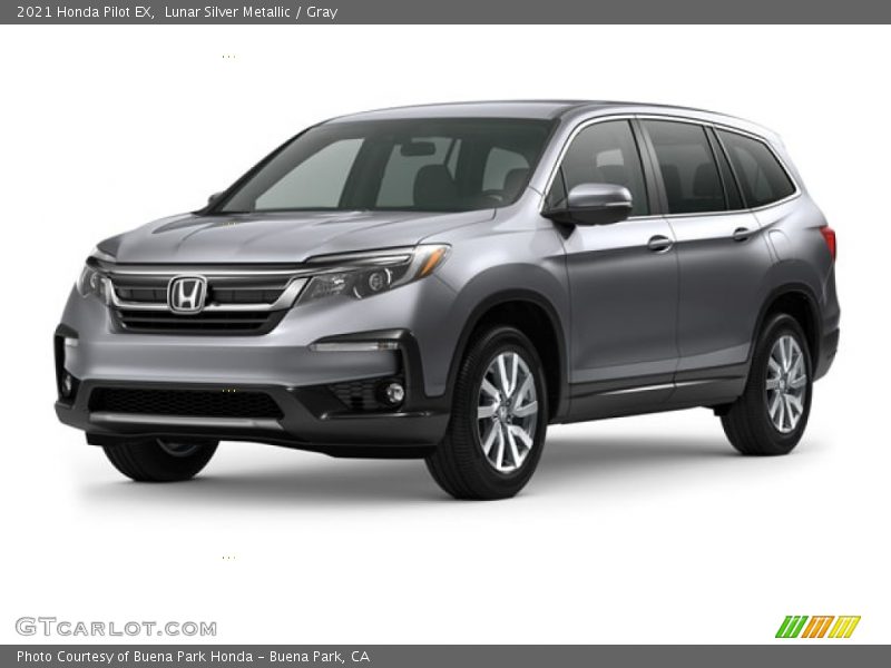 Lunar Silver Metallic / Gray 2021 Honda Pilot EX