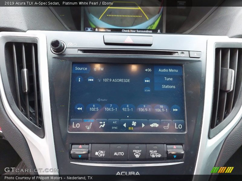 Platinum White Pearl / Ebony 2019 Acura TLX A-Spec Sedan