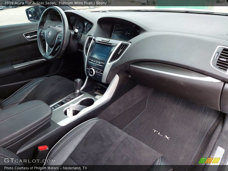Platinum White Pearl / Ebony 2019 Acura TLX A-Spec Sedan