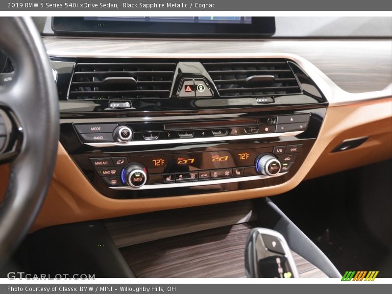 Black Sapphire Metallic / Cognac 2019 BMW 5 Series 540i xDrive Sedan
